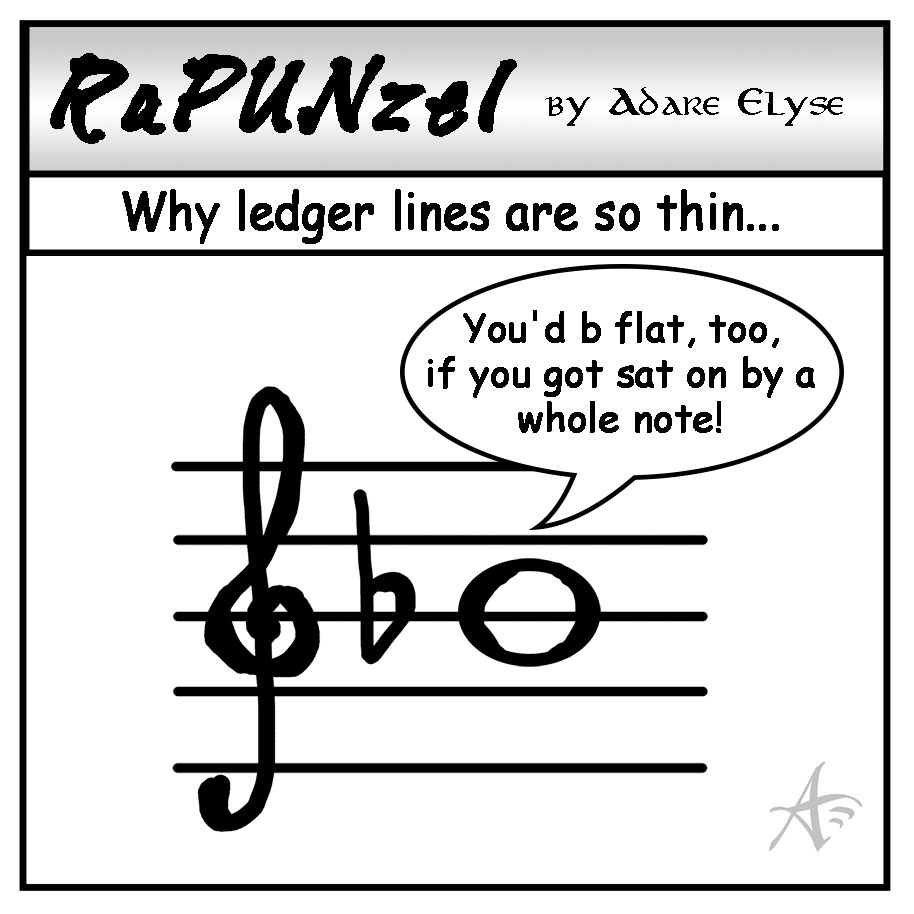 B flat music comic