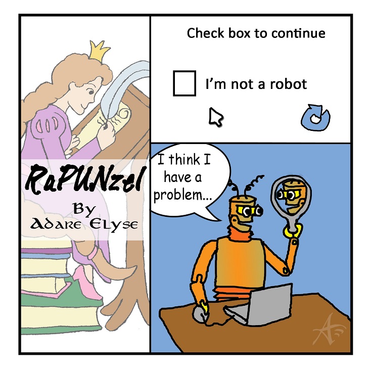 I'm not a robot pun comic