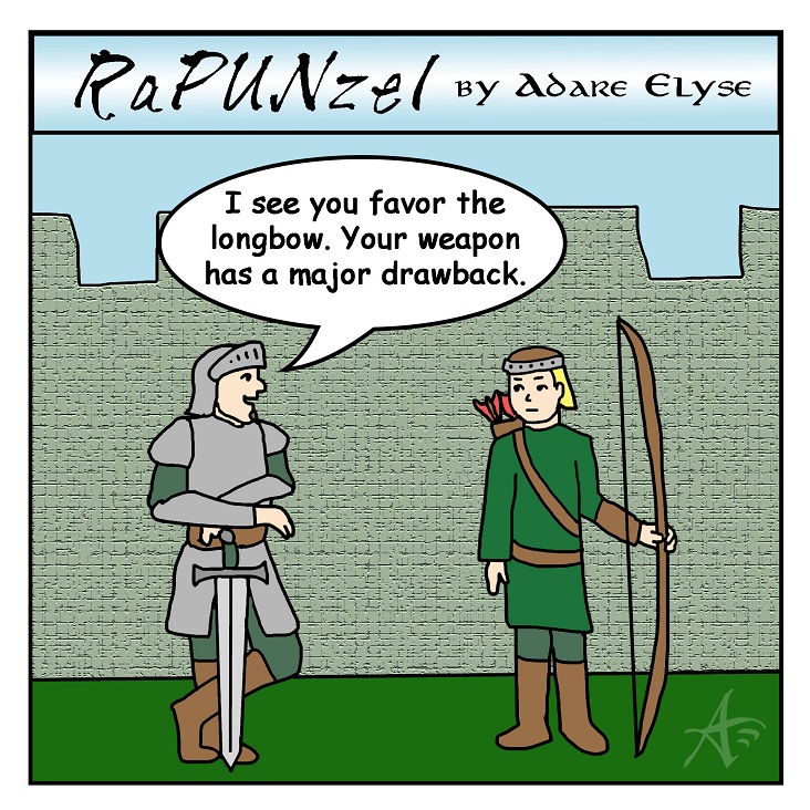 medieval weapons comic