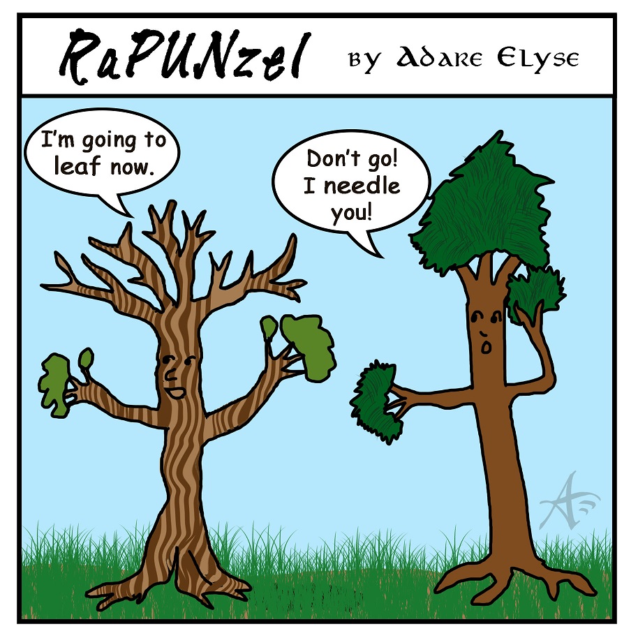 Leaf Now Tree Pun Comic