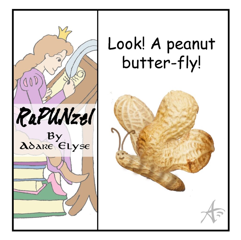 Peanut Butter Butterfly pun comic