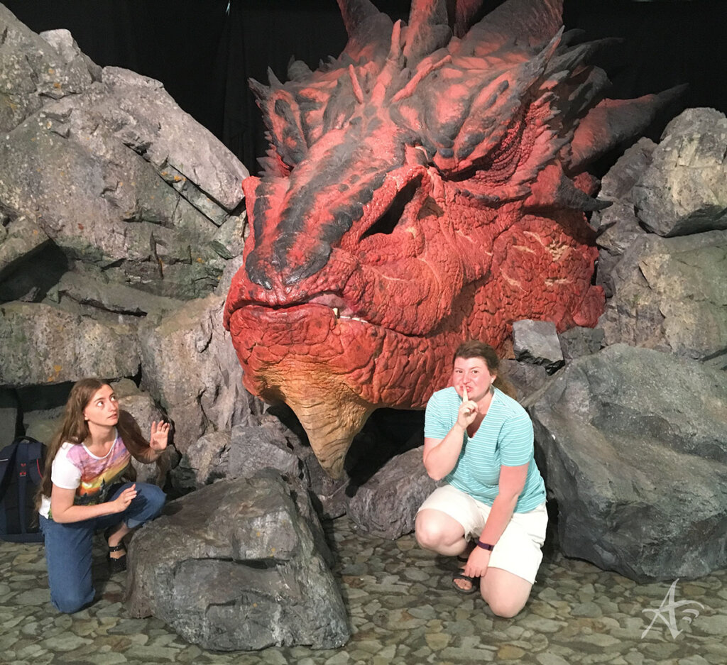 Smaug statue Wellington Airport