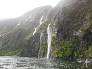Milford Sound Waterfall New Zealand