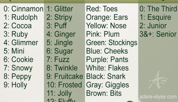 Find Your Christmas Elf Name!
