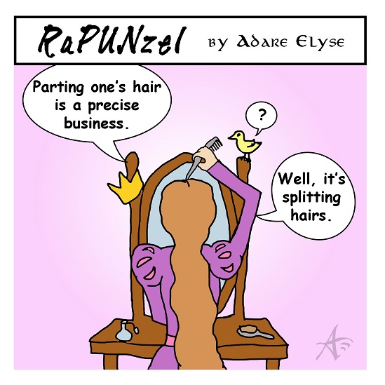 Comic Precision Splitting Hairs Rapunzel