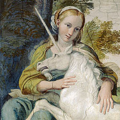 Detail from Virgin and Unicorn Domenichino
