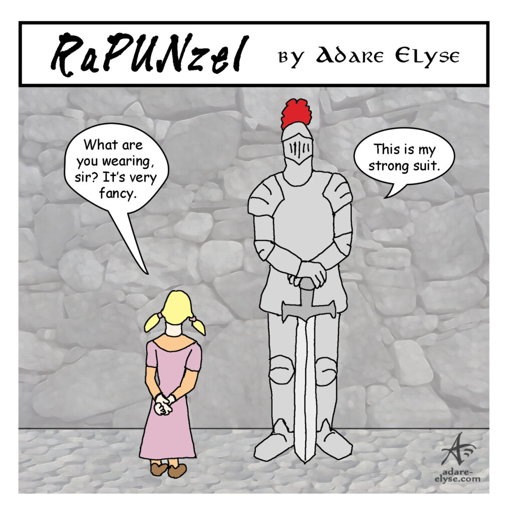 Knight clothes Strong Suit Rapunzel Comic